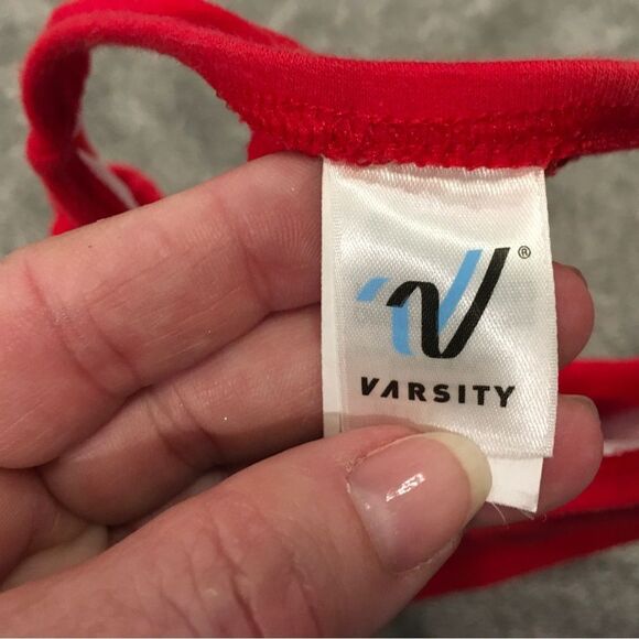 Varsity Spirit Red Junior's Sports Racerback Bra Size YL Cheerleading Volleyball - Picture 3 of 6